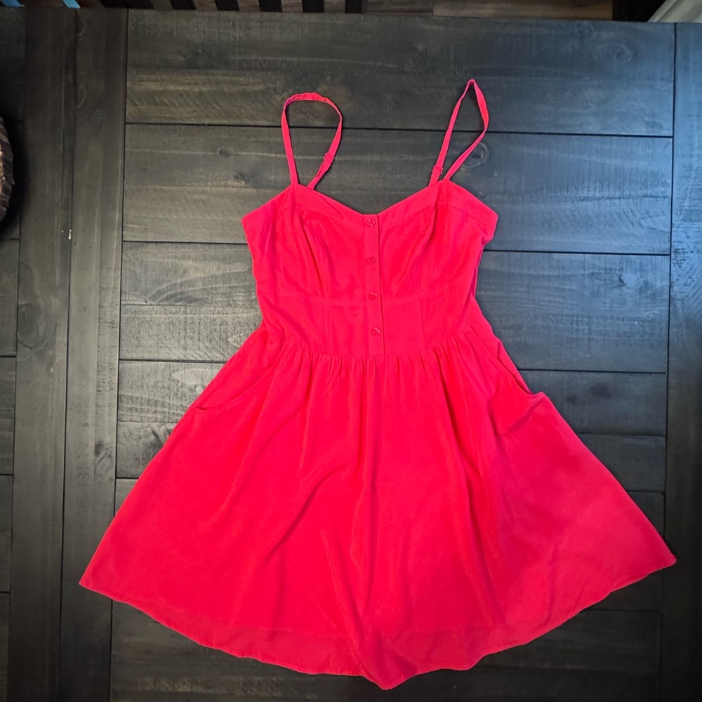 NWT Red Express Skater Dress with Pockets